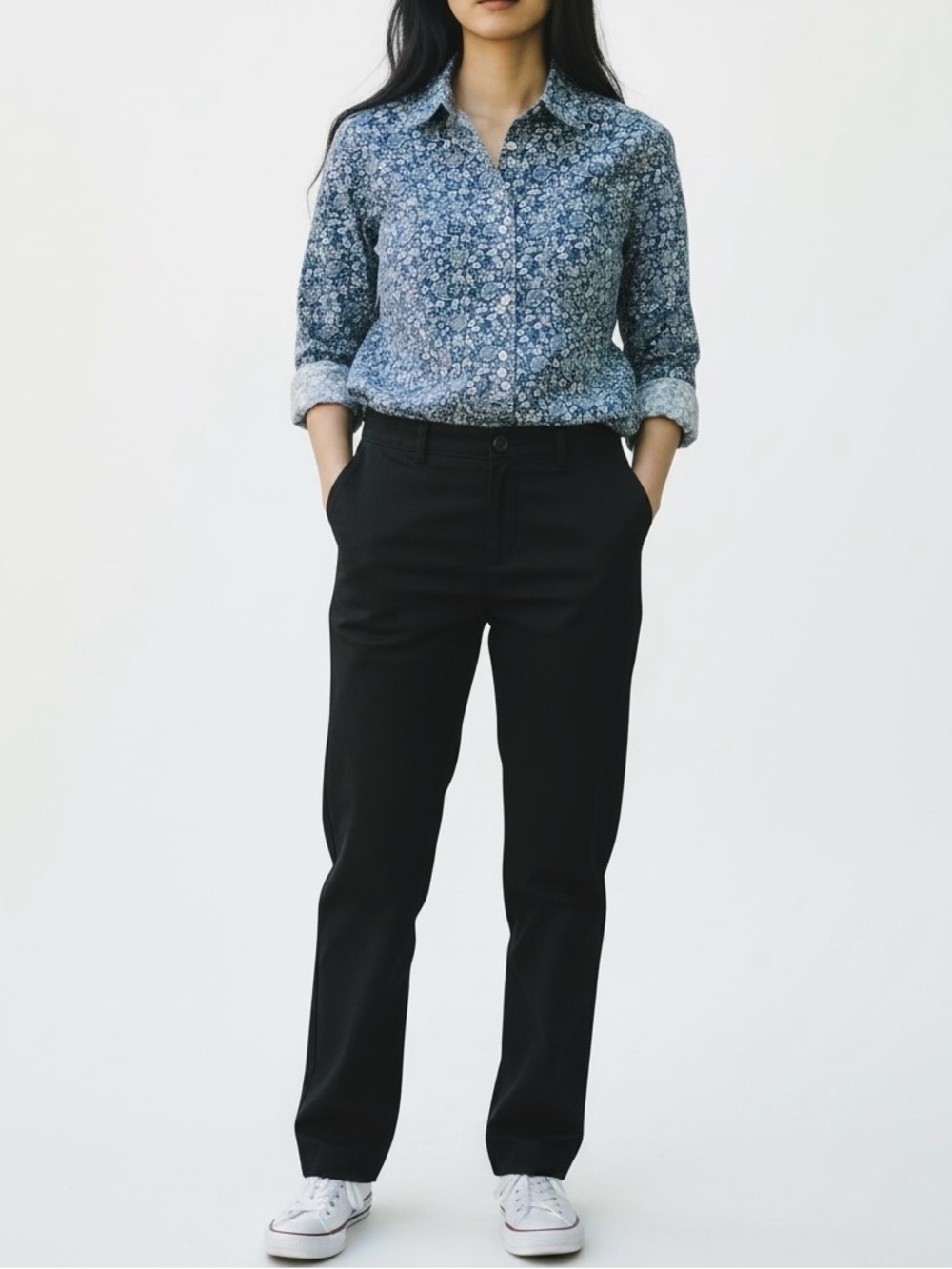 Tommy Hilfiger Blue Paisley Print Button Shirt